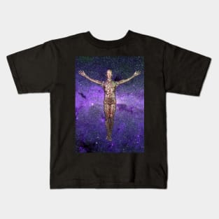 Droid Ascension in fantastic vivid space Kids T-Shirt